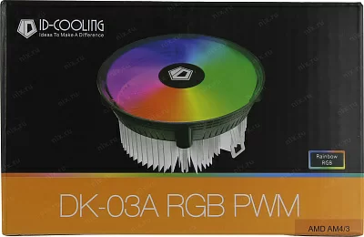 Охладитель ID-Cooling ID-CPU-DK-03A-RGB-PWM (4пин AM4-FM2+ 14.2-25.6дБ 500-1800об/мин Al)