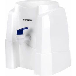 Кулер-водораздатчик SONNEN Ts-01w, без нагрева и охлаждения, настольный, 1 кран, белый 456175