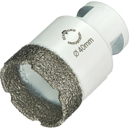 Коронка алмазная по керамограниту 40 мм, M14 на УШМ Diamond Industrial DIDKVP40M14