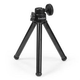 Веб-камера ExeGate Stream HD-4000 4K UHD AF T-Tripod 8Мп, 3840x2160, 30fps, H.264, автоматический фокус, защитная шторка, телескопический штатив Tripod Tele Ball, 4-линзовый объектив стекло , стерео микрофон с шумоподавлением, EX287383RUS