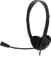 Гарнитура Oklick HS-M143VB,  для компьютера, накладные,  проводные, черный [614036]