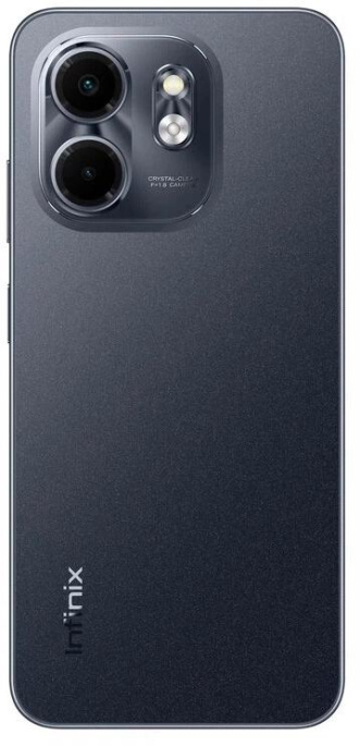 Смартфон Infinix X6532 Smart 9 128Gb 4Gb черный моноблок 3G 4G 2Sim 6.7" 720x1600 Android 14 13Mpix 802.11 a/b/g/n/ac GPS GSM900/1800 GSM1900 Protect FM A-GPS microSD max2048Gb