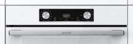 Духовой шкаф электрический Gorenje BOS6737E06WG, 77л, дверца с 2 стеклами, белый/нержавеющая сталь