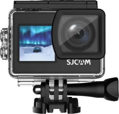 Экшн-камера SJCAM SJ4000 DUAL SCREEN . Цвет черный.
