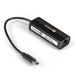 Кабель-адаптер ExeGate EXE-732C-45 (USB2.0 Type C --> 1xRJ45 UTP 10Mbps/100Mbps) EX296215RUS