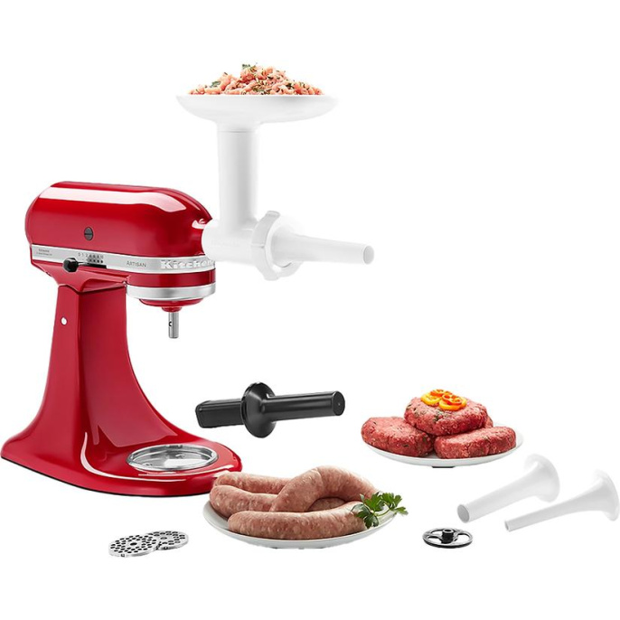 Насадка для набивки колбас KitchenAid Насадка для набивки колбас для 5KSMFGA, белая
