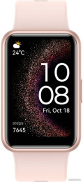 Смарт-часы Huawei WATCH FIT Special Edition Nebula Pink STA-B39 55020ATE 1.64", AMOLED, 326 пикселей, сенсорный экран, 456 х 280, защита от царапин, поддержка платформ: Android