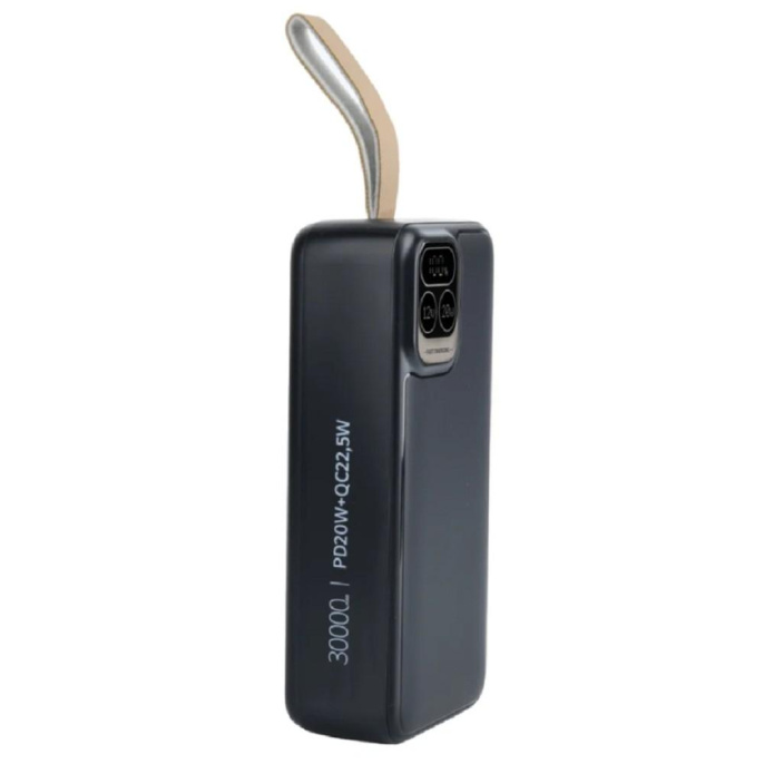 Perfeo Powerbank Atomic Age 30000 mAh/LED дисплей/PD + QC 3.0/Type-C/2 USB/Выход: 5A, max 22.5WBlack PF_E1478