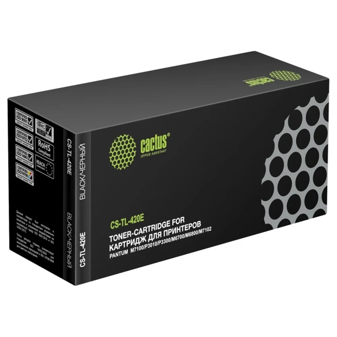 Лазерный картридж CACTUS CS-TL-420E TL-420E черный 1500 страниц для Pantum M7100/P3010/P3300/M6700/M68 1658983