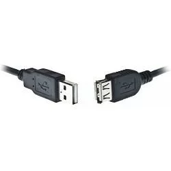 Bion Кабель удлинительный USB 2.0 A-A (m-f), 3м, черный [BXP-CCP-USB2-AMAF-030]