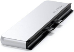 Хаб двойной Satechi Dual USB-C Hub For Surface Pro 9. Цвет: серебристый (ST-HSP9P)