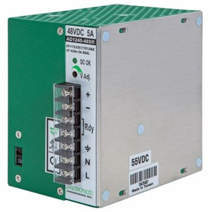 Источник питания NSGate ACRO AD1240-48SR, выход 240W, 55V, 4.4A, -40...70°C, на DIN-рейку, стену