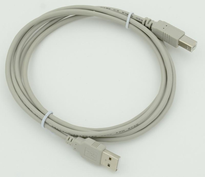 Кабель USB A m USB B m 1.8м 218998 серый