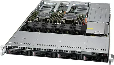 Сервер Supermicro CloudDC SuperServer 1U 610C-TR 2x4310 12C 2.1GHz/4x32Gb RDIMM 3200(16xslots)/1xSM883 240GB SATA(4x3.5")/2x10Gbe RJ45/2x860W