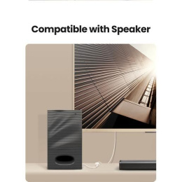 Внешняя звуковая карта UGREEN US206 30712 USB A Male to 3.5 mm Aux Cable. Цвет: белый 30712_