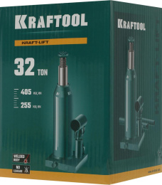 Домкрат Kraftool Kraft-Lift 43462-32_z01 бутылочный гидравлический зеленый/серый
