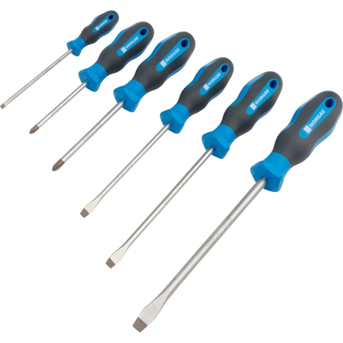 Набор шлицевых и крестовых отверток NORGAU NBS151-161-006 6 предметов 062211206