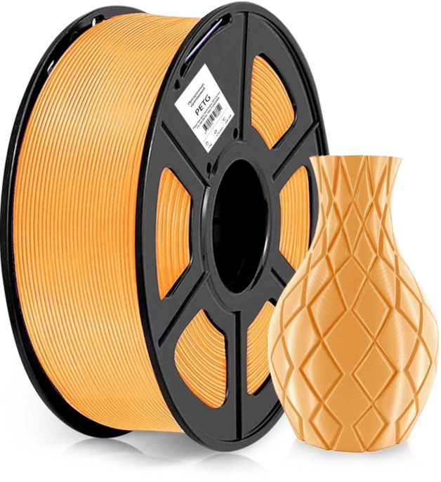 Пластик Cactus CS-3D-PETG-1KG-T-ORANGE PETG/ 1.75мм/ 1кг/ 316м/ оранжевый прозрачный