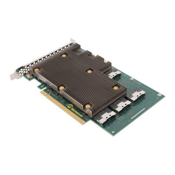 RAID-контроллер Microsemi Adaptec SmartRAID 3258p-16i 3258UPС16IXS PCIe 4.0 x16, LP, 24G SAS/SATA/NVMe, RAID 0,1,5,6,10,50,60, 16port 2xINT SFF-8654 , 8GB Cache, Cache Backup, maxCache, конденсатор в комплекте, RTL . R16i