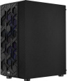 Корпус ATX Aerocool Hive-G-BK-v2, Midi-Tower, без БП,  черный [accm-pv27043.11]