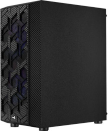 Корпус ATX Aerocool Hive-G-BK-v2, Midi-Tower, без БП,  черный [accm-pv27043.11]