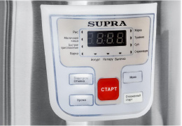 Мультиварка Supra MCS-4115,  900Вт,   серебристый/белый