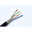 5bites Кабель US5505-305CPE витая пара UTP/SOLID/5E/24AWG/COPPER/PVC+PE/BLACK/OUTDOOR/DRUM/305M