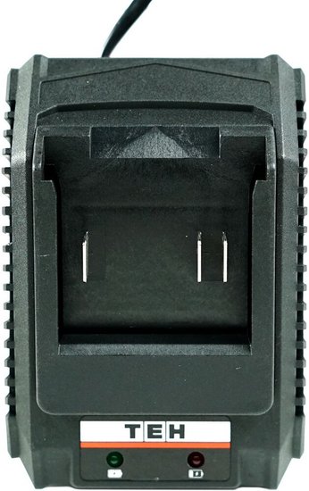 Дрель-шуруповерт TEH TDBL420-2B (напряжение: 20 В, обороты: 0-450/2000 об/мин, крутящий момент: 60нм, быстрозажимной патрон: 13 мм, в комплекте: крюк для ремня, комплектация: 2 шт акб 2 ач, зу, кейс)