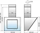 Вытяжка каминная Elikor Оникс 90П-1000-Е4Д белый управление: сенсорное (1 мотор)