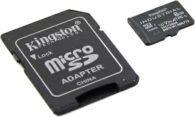 Карта памяти Kingston SDCIT2/8GB microSDHC Memory Card 8Gb UHS-I U3 + microSD-- SD Adapter