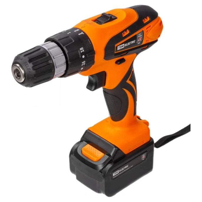 Аккумуляторная дрель-шуруповерт TDM ДША-18-ЛК1 Рубин SQ1030-0204