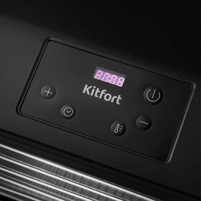 Сушилка для овощей и фруктов KitFort КТ-1920, черный, 6 поддонов