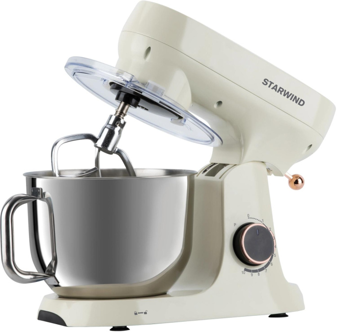 Миксер планетарный StarWind SPM4173, 1800Вт, кремовый