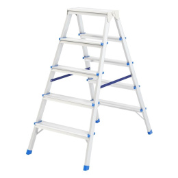 СИБРТЕХ Стремянка двусторонняя 5ст., алюминиевая, Россия [97925] (97925 *)