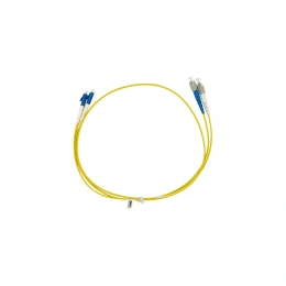 Оптический патч-корд TopLAN  дуплексный, FC/UPC-LC/UPC, SM, 0.5 м DPC-TOP-652-FC/U-LC/U-0.5