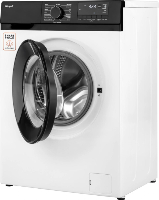 Стиральная машина WEISSGAUFF WM 45106 Steam, с фронтальной загрузкой, 6кг, 1000об/мин, с паром