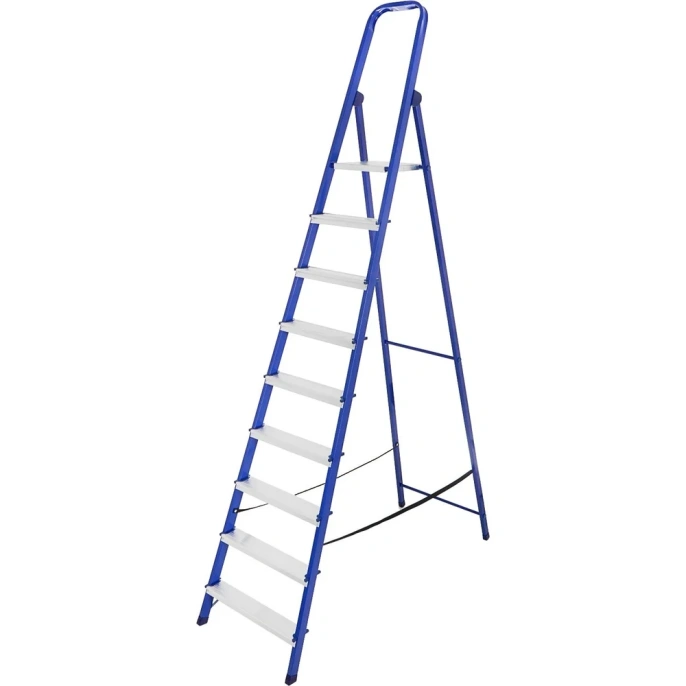 Стремянка ТУНДРА металлическая комбинированная, 9 ступеней, 1880 мм 4590971