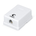 Розетка телефонная RJ-12 Cabeus WS-6P4C-TEL-1 одинарная