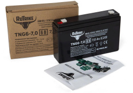 Аккумуляторная батарея RUTRIKE TNG6-7,0 для ИБП,  6В,  7Ач [23981]