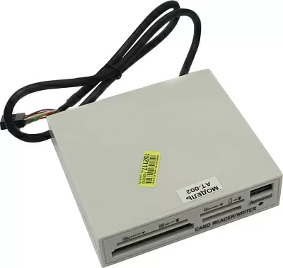 Картридер Aerocool AT-002 3.5" Internal USB CF/MD/MMC/SDHC/xD/MS Card Reader/Writer+1xUSB