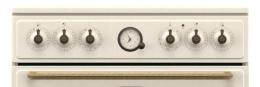 Электрическая плита Gorenje GECS6B70CLI, стеклокерамика, без крышки, бежевый