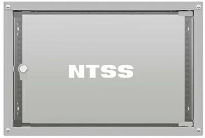 Шкаф коммутационный NTSS LIME (NTSS-WL6U5535GS) настенный 6U 550x350мм пер.дв.стекл несъемн.бок.пан. 30кг серый 8.3кг 110град. IP20