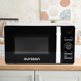 Микроволновая Печь Oursson MD2033/WH 20л. 700Вт белый/черный