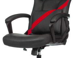 Кресло игровое Zombie Driver черный/красный экокожа с подголов. крестов. пластик (ZOMBIE DRIVER RED)