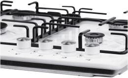 Газовая варочная панель NORDFROST HS 6040 W,  4 конфорки,  эмалированная сталь,  белый