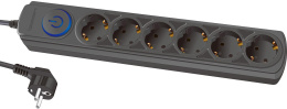 Сетевой фильтр Ippon BK-6-EU-1.8-10-B, 1.8м, черный