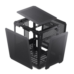 Корпус без блока питания Case JONSBO C6, Mini-Tower, no fan, 1xUSB-A 3.0 + 1xUSB-C 3.1, mATX, mITX Black