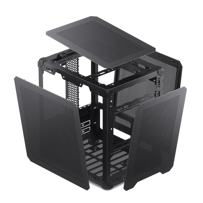 Корпус без блока питания Case JONSBO C6, Mini-Tower, no fan, 1xUSB-A 3.0 + 1xUSB-C 3.1, mATX, mITX Black