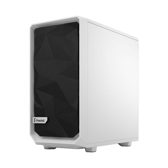 Корпус Case Fractal Design Meshify 2 Mini TG Clear Tint, Mini-Tower, 1x120mm + 1x140mm, 2xUSB-A 3.2 + 1xUSB 3.2 Type-C mATX, mITX, mDTX White FD-C-MES2M-02