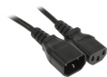 Шнур питания Hyperline PWC-IEC13-IEC14-1.8-BK C13-С14 проводник.:3x0.75мм2 1.8м 250В 10А упак.:1шт черный